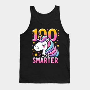 100 days smarter, adorable unicorn Tank Top